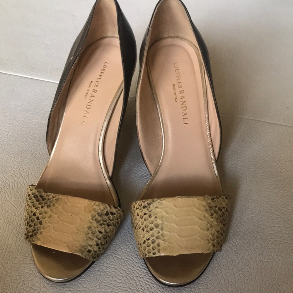 Loeffler Randall Snakeskin Pattern Heels